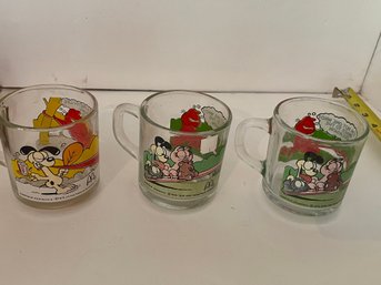McDonalds Garfield Glass Mugs