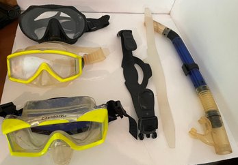 SCUBA, Diving Underwater Masks And Snorkel