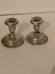 Weighted Sterling Candle Sticks