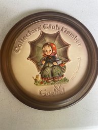 Hummel Gobel Collectors Club Plate