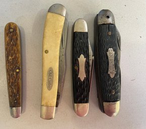 Collection Of 4 Jackknives