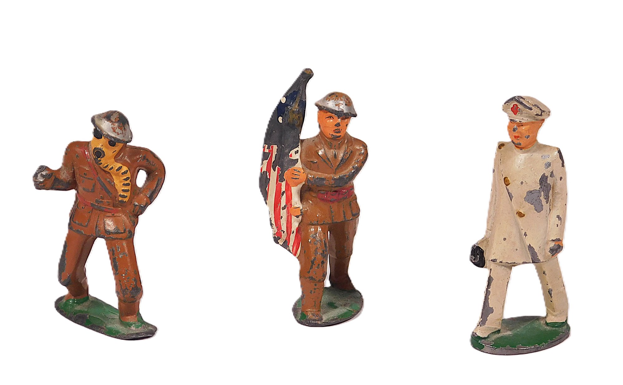 Three Barclay Manoil Toy Soldiers #2553 | Auctionninja.com