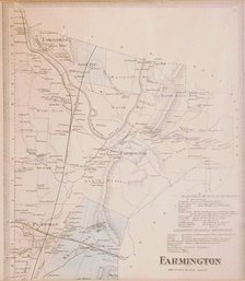 Late 19th C. Map Of Farmington