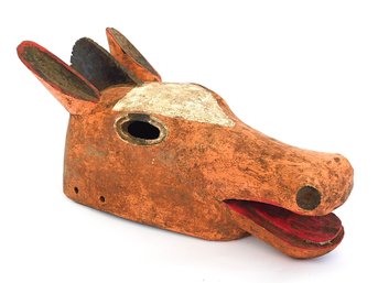 Contemporary Mexican Painted Horse Mask