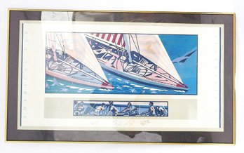 1987 America's Cup Commemorative Print