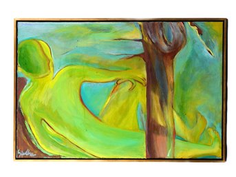 Sudha Punshi (Indian, 20th/21st C.), Quest, Oil On Canvas
