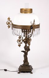 Electrified Victorian Figural Parlor Lamp