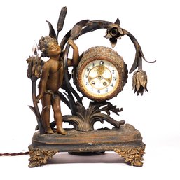 Gilbert Clock Co. Figural Clock /  Lamp
