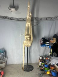 1980s Dancer Fiberglass Sculpture 1 OF 2 IN AUCTION