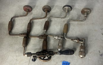LOT OF 5 VINTAGE DRILLS