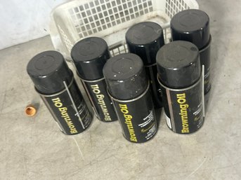6 CANS OF BROWNING OIL