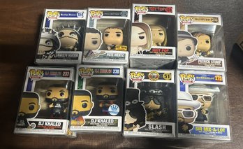 8 Funko Pop Lot- Mostly Rock Pop