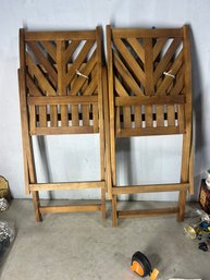 2 New Wood Chairs