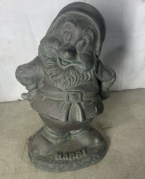 Garden Statue Of 'Happy' From 7 Dwarfs