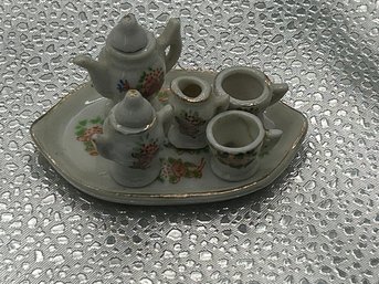 Vintage Miniature Tea Set Typically Marked 'Made In Occupied Japan'