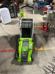 Green Works Mower With Battery. Tested And Works. No Charger