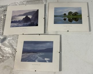 3 FRAMED PHOTOS  LAKES OF IRELAND