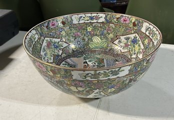 Asian Inspired Famille Rose Porcelain Bowl