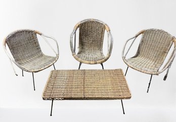 Vintage Wicker Set