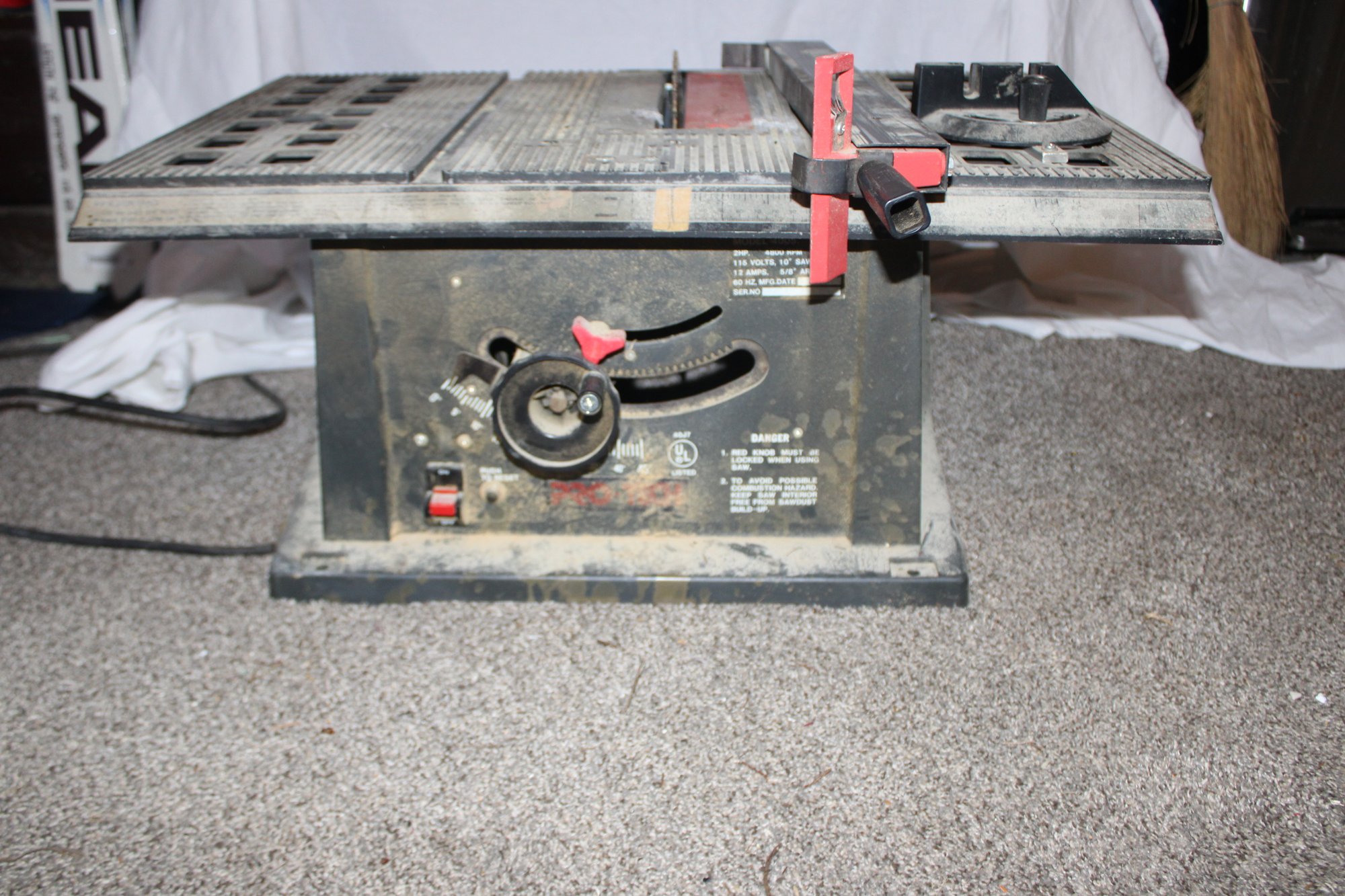 Pro Tech Table Saw Works 8404