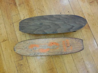 2 Vintage Wood Skateboards - Nash 15 Toes