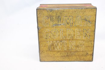 Climax Golden Twins Chewing Tobacco TIN
