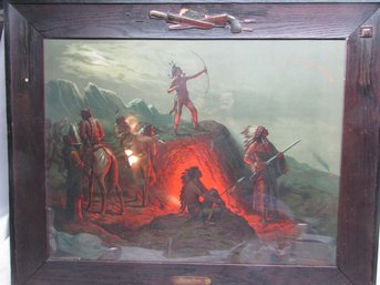 Antique 1904 The Burning Arrow Lithograph