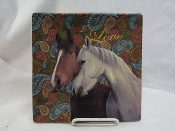 Cracker Barrel Horse Plate