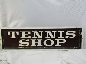 Wooden Tennis Shop Sign