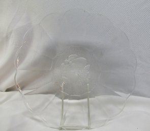 Round Clear Glass 13' Platter