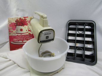 12 Speed Sunbeam Mixer Cookbook Brownie Pan