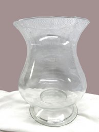 Large Clear Glass Vase