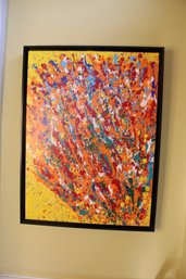 Abstract Oil On Canvas