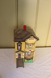 Vintage Signed San Francisco Victorian House Cookie Jar