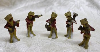 5 Musical Frogs Band Musicians Made In Germany