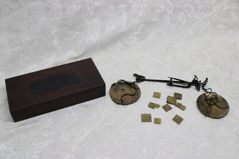 Gold Scale In A Wells Fargo Express Box