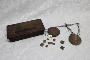 Gold Scale In A Wells Fargo & Co Box