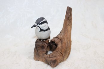 Vintage Woodland Wings Carved Wood Bird Artist Signed