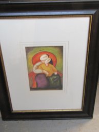 SIGNED  FRAMED AND MATTED JAYMIKI PRINT