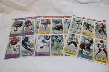 McDonalds Football Cards Sheets 1-3