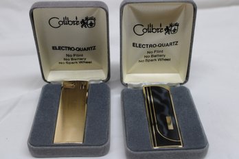 2 Vintage Colibri Lighters