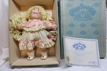 Vintage 1985 Porcelain Cabbage Patch Doll Limited Edition