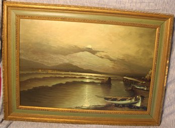 Torrielli Vintage Giclee  Print Seascape Boats
