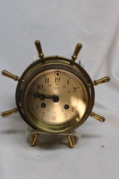 Salem Ships Bell Clock 8 Day 7 Jewels Movement