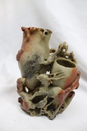 VINTAGE ASIAN CARVED SOAPSTONE