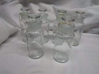 LOT 1- TCW CO GLASS APOTHECARY PHARMACY  BOTTLES