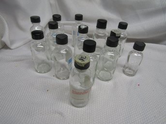 LOT 3 - SMALL SAMPLE GLASS BOTTLES