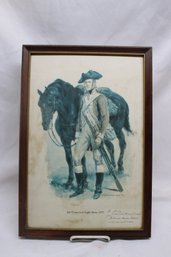 2ND CONNECTICUT LIGHT HORSE 1777 LITHO