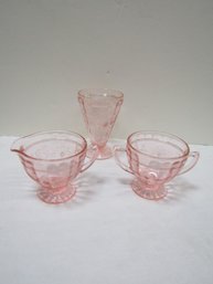 PINK DEPRESSION GLASS GLASSES