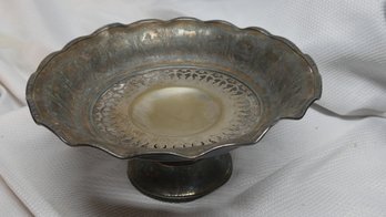 SILVERED G&S CO PEDESTAL PLATE